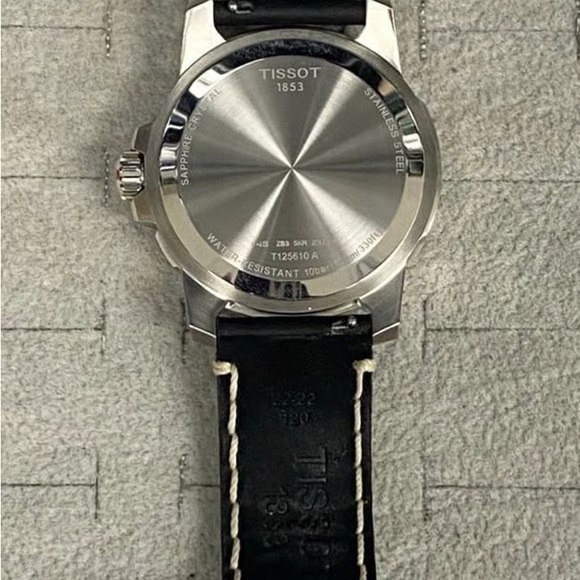 Tissot Black and Silver Men's Watch - Picture 3 of 4